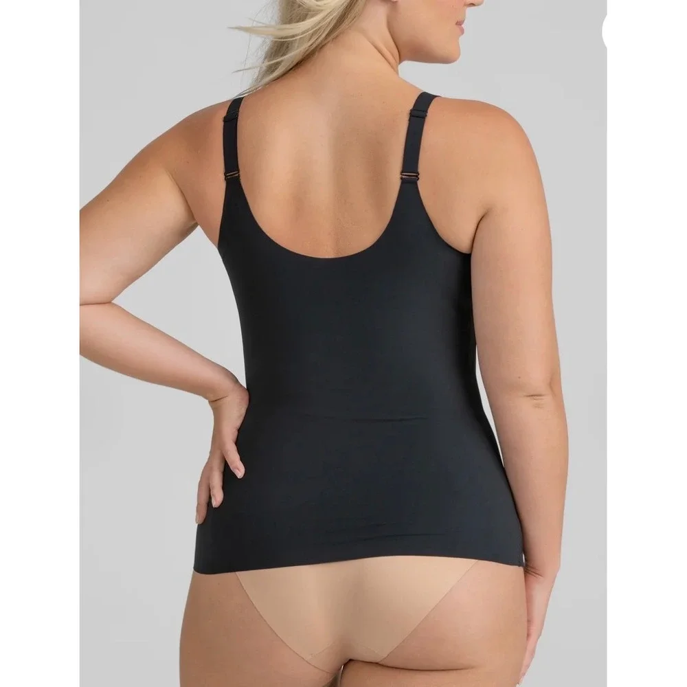 HONEYLOVE CrossOver Cami Black Sculpting Bra Tank Tummy Control Shapewear 3XL - Picture 3 of 9